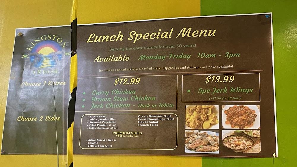 Kingston Arbor Menu image 1